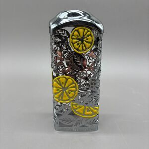 Bath & Body Works Lemon Chrome Metal Foaming Hand Soap Sleeve Holder Citrus